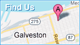 Galveston, Texas on Google Maps