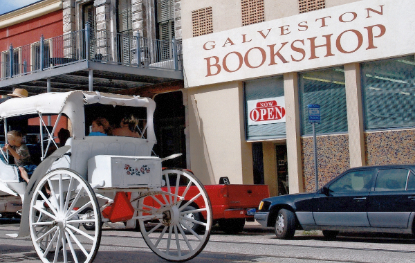 Galveston Bookshop Storefront by Pat Jakobi Photo (c) by Pat Jakobi - buy sell and trade used books - select new best selling books - galveston