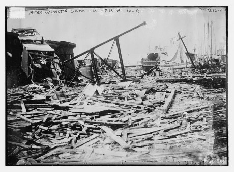 Pier 19, Galveston, Texas - Hurricane of 1915